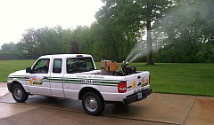 Arrow Services, Inc. conducting mosquito fogging outdoors | Mosquito fogging Indiana